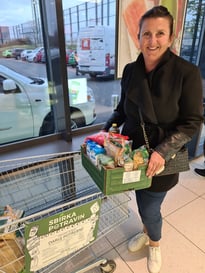 Martina Fibichova Food Bank contribution