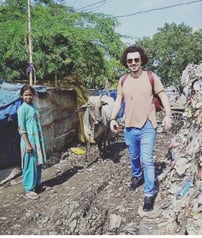 Visiting a lanfil site in rural Delhi